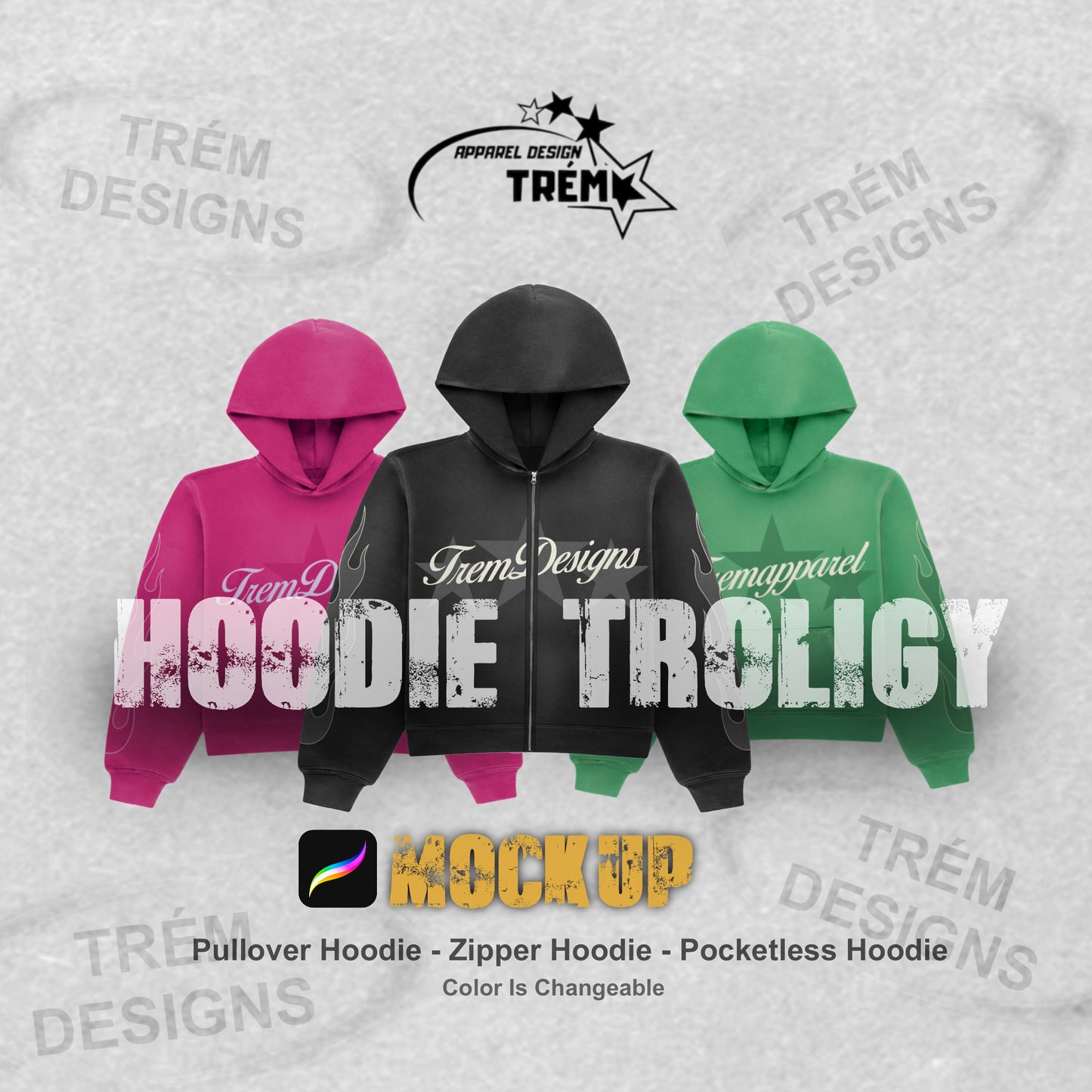 HOODIES MOCKUP TRIO